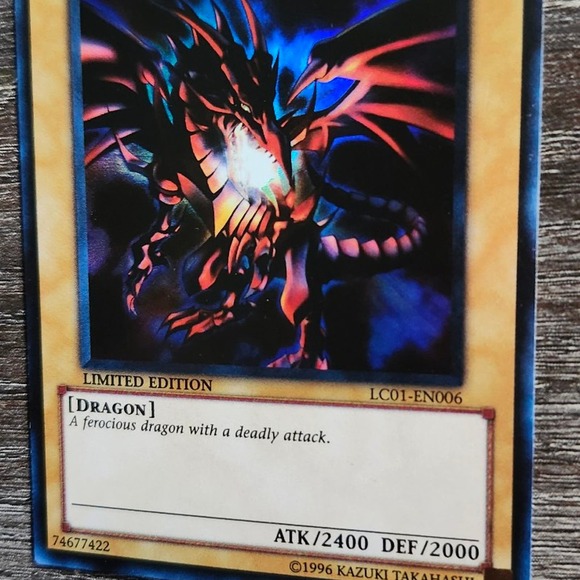 2 Red Eyes B. Dragon-Vintage Red Eyes Black Dragon LIMITED EDITION SECRET RARE - Picture 5 of 6